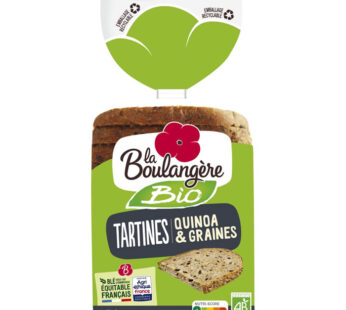 LA BOULANGERE – Tartine quinoa et graines Bio 450g