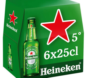 HEINEKEN – Bière blonde 6 x 25 cl