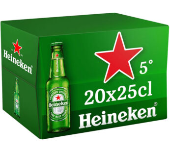 HEINEKEN – Bière blonde 20 x 25 cl