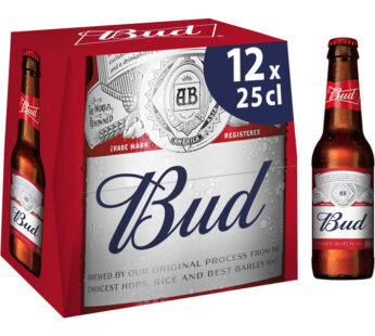 BUD – Bière blonde Lager 12 x 25 cl