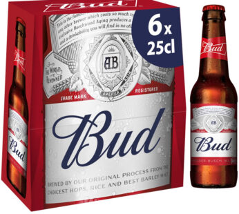 BUD – Bière blonde 6 x 25 cl