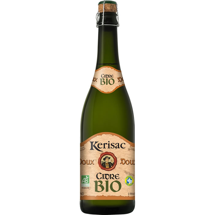 KERISAC - Cidre de Bretagne doux IGP bio 75 cl