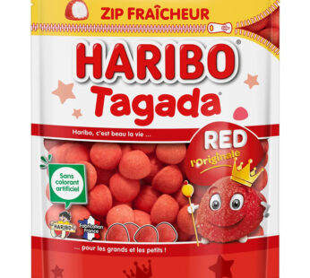 HARIBO Tagada Bonbons gélifiés aromatisés à la fraise 220g