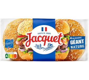 JACQUET – Pains hamburgers géants nature 330g