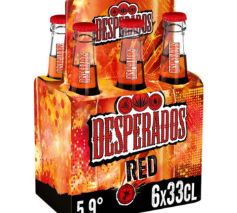 DESPERADOS – Red Bière aromatisée cachaça fruits rouges 6 x 33 cl