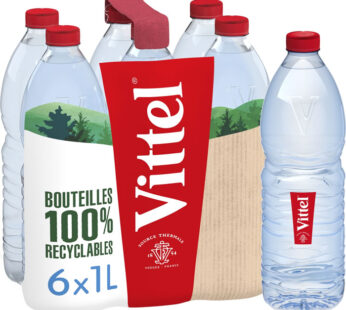 VITTEL – Eau minérale naturelle 6 x 1 L