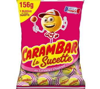 CARAMBAR Original Sucettes au caramel 156g
