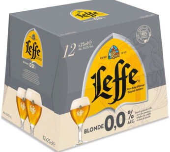 LEFFE – Bière blonde sans alcool 0,0° 12 x 25 cl