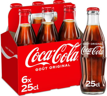 COCA-COLA – Boisson gazeuse aux extraits végétaux Original 6 x 25 cl
