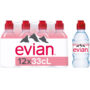 EVIAN - Eau minérale naturelle 12 x 33 cl