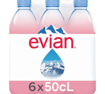 EVIAN – Eau minérale naturelle 6 x 50 cl