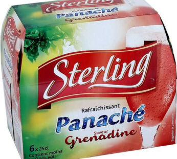 STERLING – Panaché aromatisé à la grenadine 6 x 25 cl