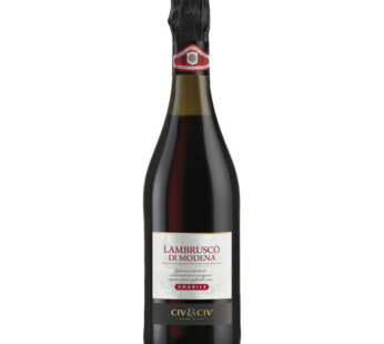Vin rouge pétillant LAMBRUSCO DI MODENA – DOC Amabile Civ et Civ 75 cl