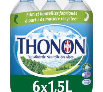 THONON – Eau minérale naturelle 6 x 1,5 L