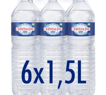 CRISTALINE – Eau de source 6 x 1,5 L