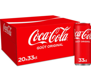 COCA-COLA – Boisson gazeuse aux extraits végétaux 20 x 33 cl