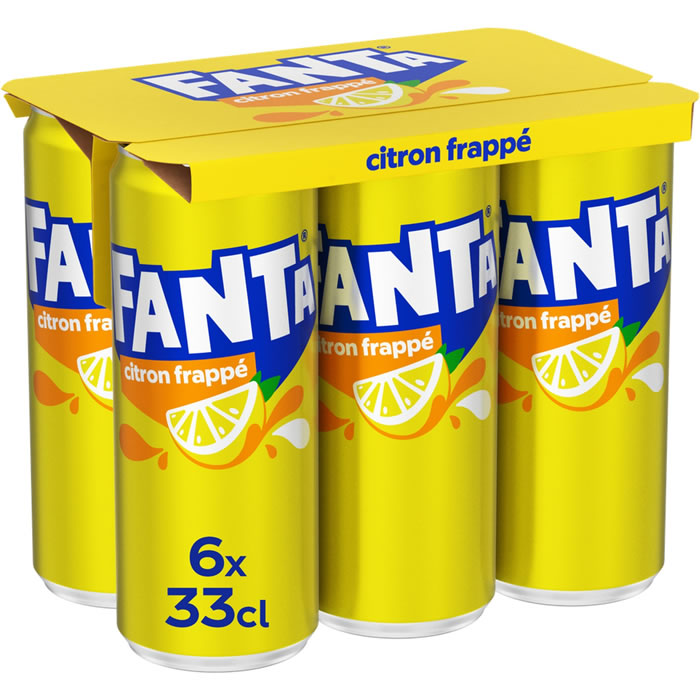 FANTA - Boisson gazeuse au citron frappé 6 x 33 cl