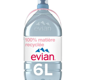 EVIAN – Eau minérale naturelle 6 L