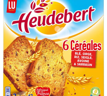 HEUDEBERT – Biscottes aux 6 céréales 2 x 150 g