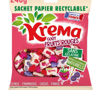 KREMA Bonbons tendres aux fruits rouges 240g