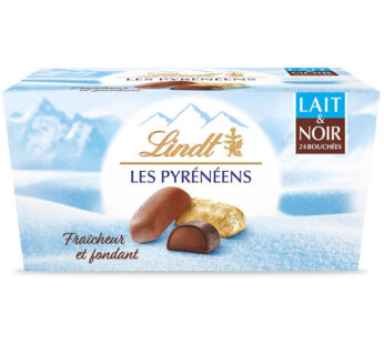 LINDT Les Pyrénéens – Bouchées au chocolat au lait et noir 175g