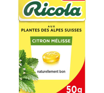 RICOLA Bonbons suisses citron mélisse sans sucres 50g