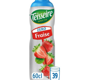 TEISSEIRE – Sirop de fraise sans sucre 60 cl
