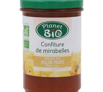 PLANET BIO – Confiture de mirabelles bio 260 g