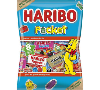 HARIBO Pocket Assortiment de bonbons gélifiés aromatisés 340g