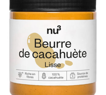 NU3 – Beurre de cacahuète lisse 500 g