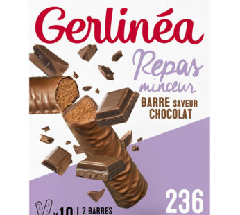 GERLINEA – Barres chocolatées protéinées chocolat noir (10 x 31g) 10 x 31 g