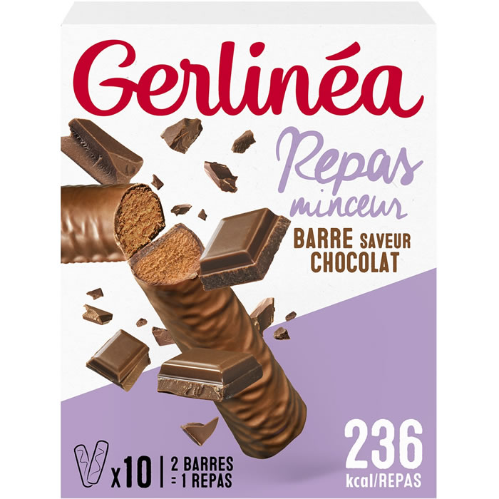 GERLINEA – Barres chocolatées protéinées chocolat noir (10 x 31g) 10 x 31 g