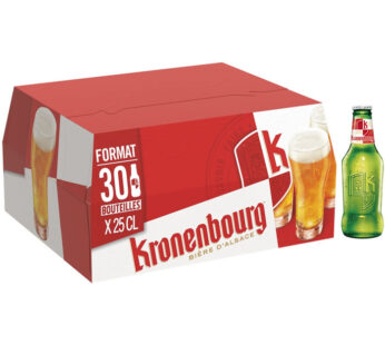 KRONENBOURG – Bière blonde Original 30 x 25 cl