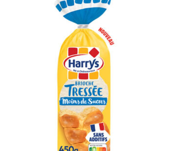 HARRYS – Brioche tressée allégée en sucres (450g) 450 g