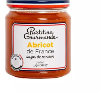 PARTITION GOURMANDE – Confiture d&rsquo;abricot et jus de passion 325 g