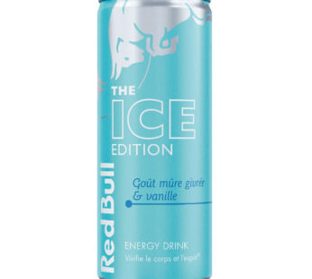 RED BULL – Boisson énergisante gazeuse à la mûre givrée et vanille 25 cl
