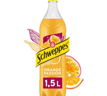 SCHWEPPES – Boisson gazeuse à l&rsquo;orange et passion 1,5 L