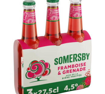 SOMERSBY – Bière aromatisée à la framboise 3 x 27,5 cl