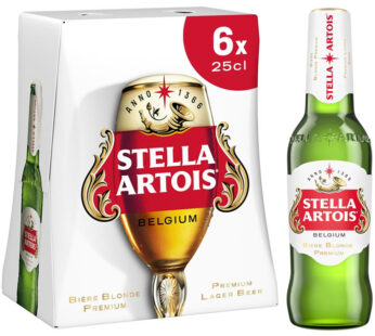 STELLA ARTOIS – Bière blonde Belge 6 x 25 cl