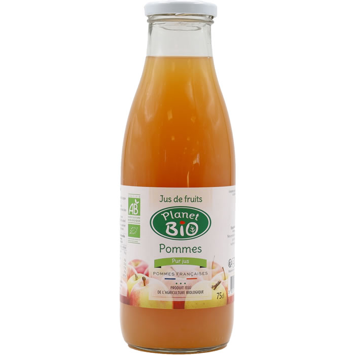 PLANET BIO - Jus de pommes bio 75 cl