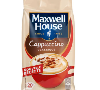 MAXWELL HOUSE – Café soluble cappuccino classique en poudre 235 g