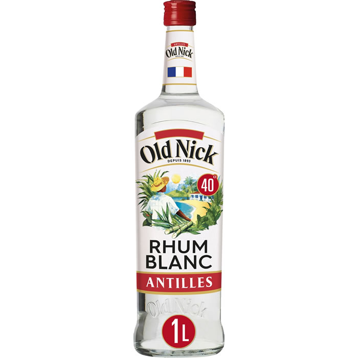 OLD NICK - Rhum blanc traditionnel des Antilles 1L