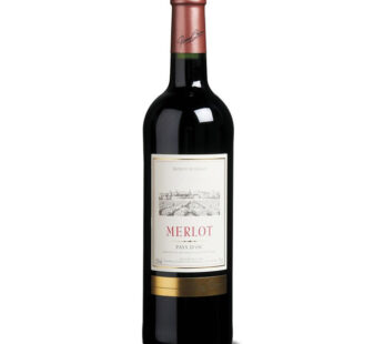 Vin rouge IGP PAYS D&rsquo;OC Pierre Chanau – Merlot 75 cl
