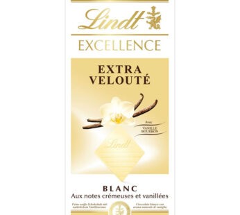 LINDT Excellence – Tablette de chocolat blanc à la vanille 100g
