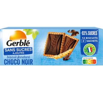 GERBLE Biscuits petit beurre avec tablette de chocolat noir 126g