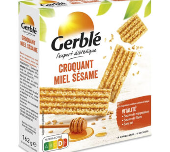 GERBLE Barres croquantes au miel et au sésame 162g