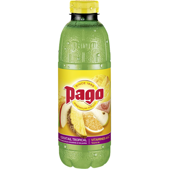 PAGO - Jus cocktail tropical multivitaminé 75 cl