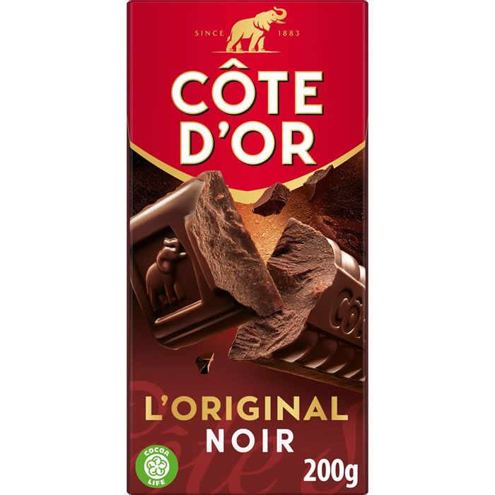 CÔTE D'OR - Tablette de chocolat noir 200g