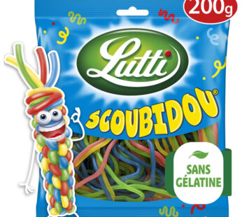 LUTTI Scoubidou Bonbons gélifiés aromatisés aux fruits 200g