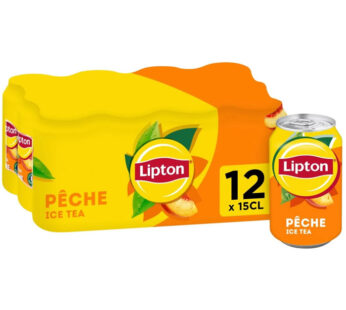 LIPTON Ice Tea – Thé glacé aromatisé à la pêche 12 x 15 cl